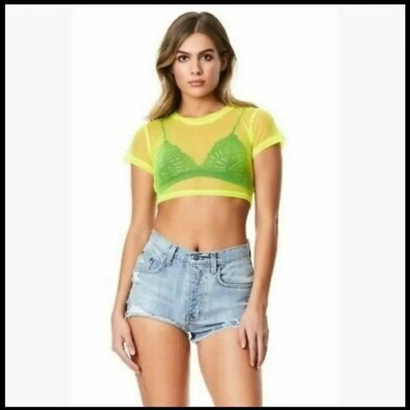 Emma &Sam green crop top small no attach tags - Picture 3 of 6